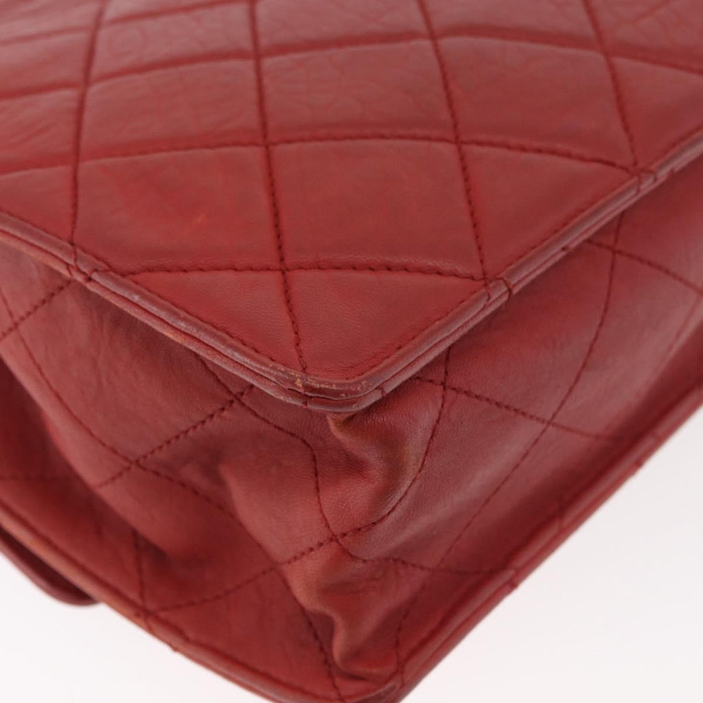 Chanel 2.55 Shoulder Bag Leather Red Leather Handbag