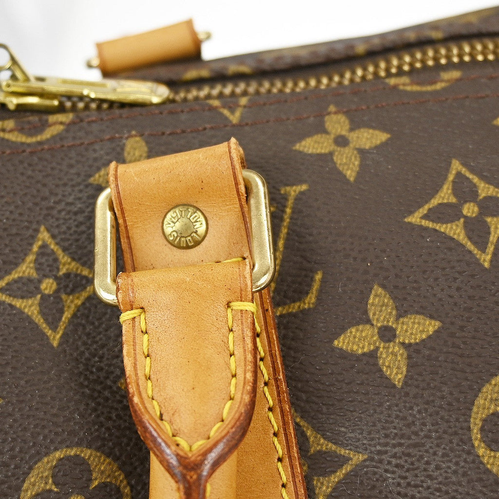 Louis Vuitton Keepall Bag Monogram Canvas Brown Canvas Travel Bag
