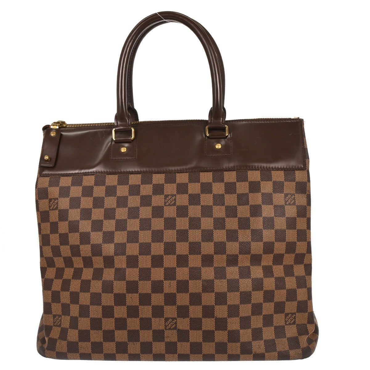 Louis Vuitton Greenwich Travel Bag Damier Brown Canvas Tote Bag