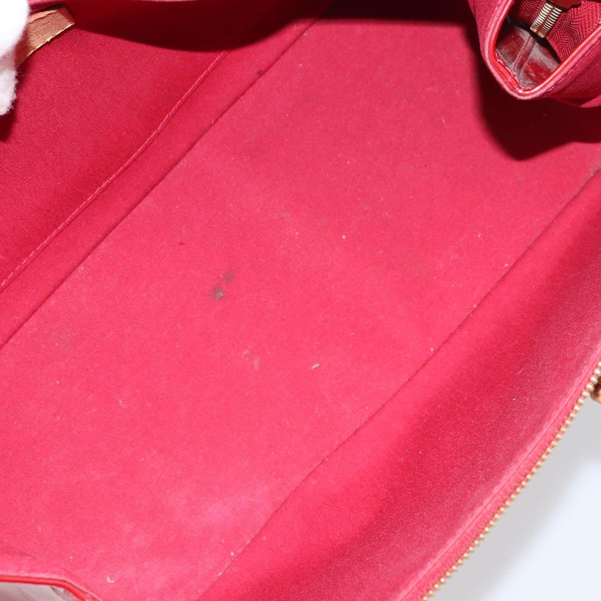 Louis Vuitton Rosewood Avenue Handbag Monogram Vernis Red Patent_Leather Handbag