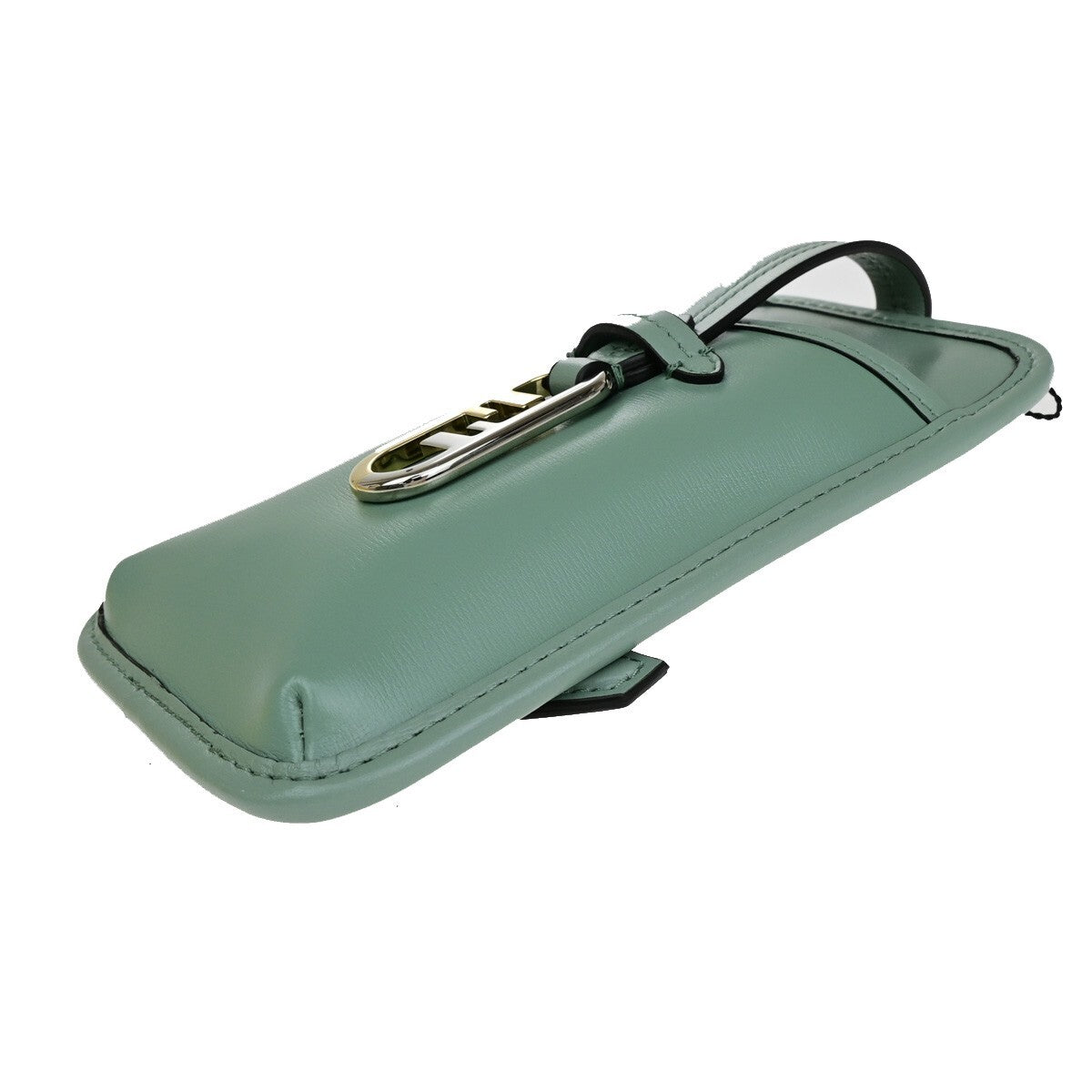 Fendi Smartphone Case Leather Green Leather Bag