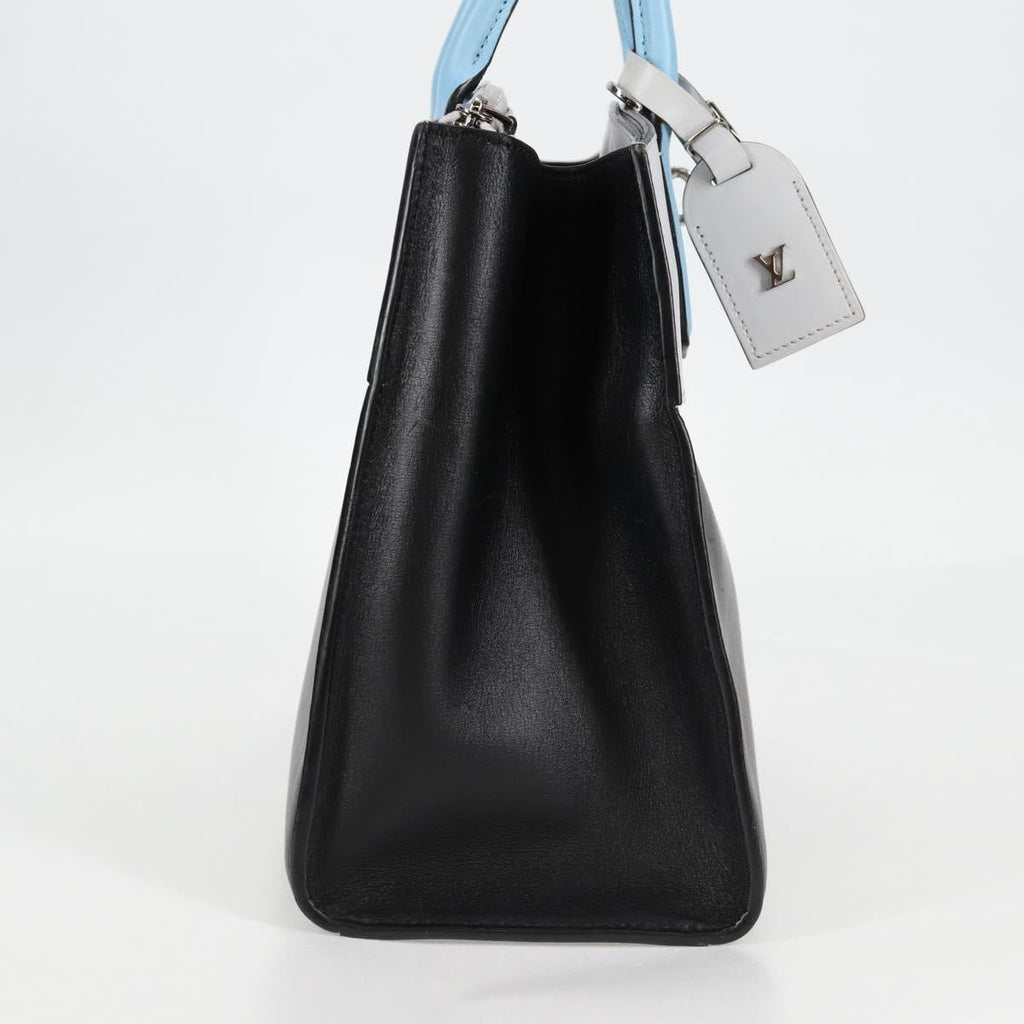 Louis Vuitton City Steamer Handbag Leather Black Leather Handbag