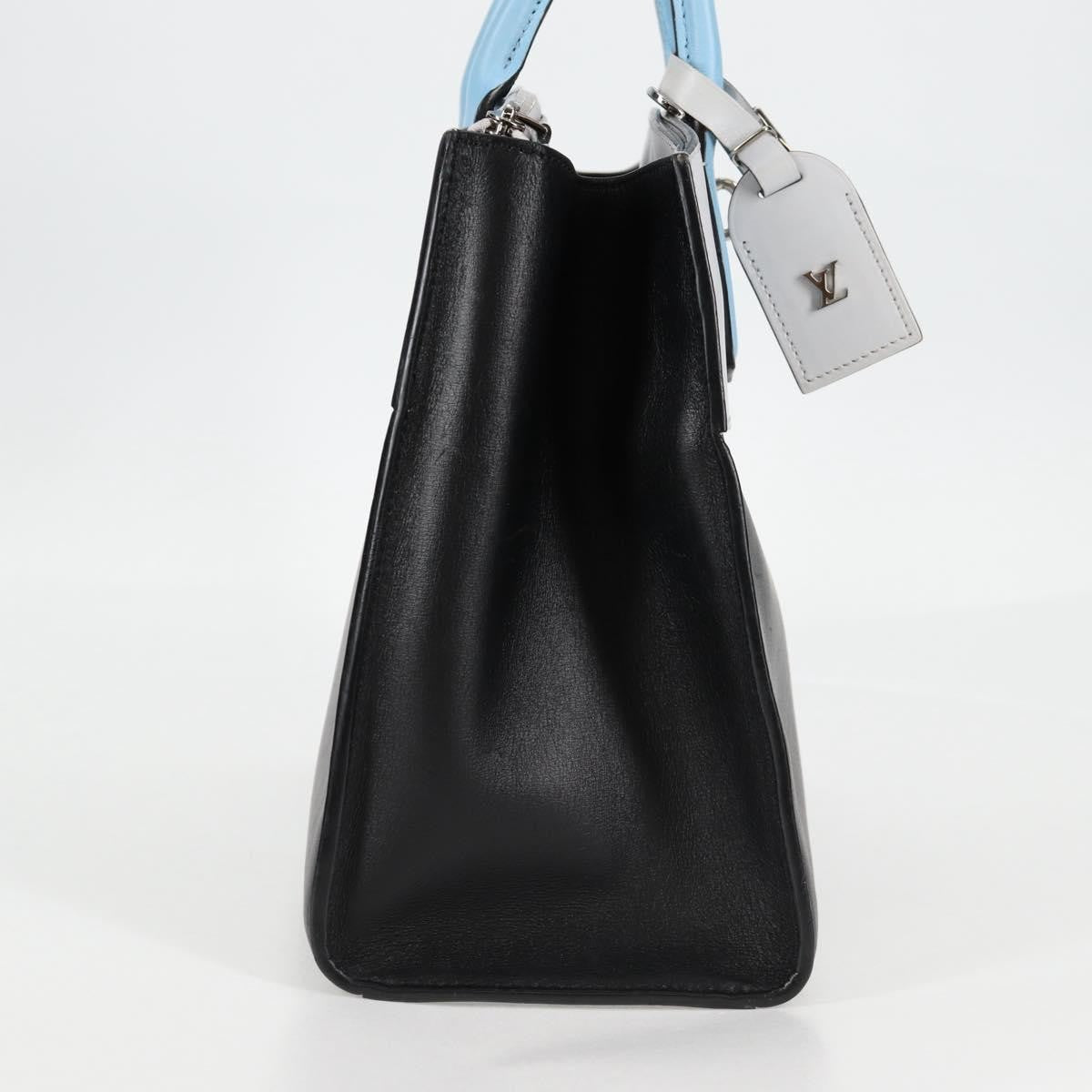 Louis Vuitton City Steamer Handbag Leather Black Leather Handbag