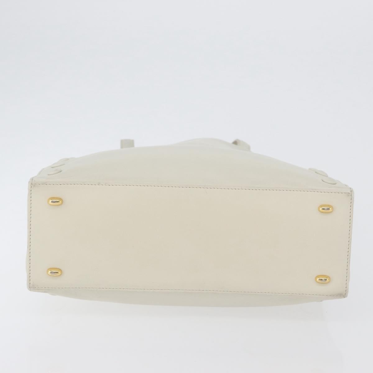Celine Handbag Leather White Leather Handbag