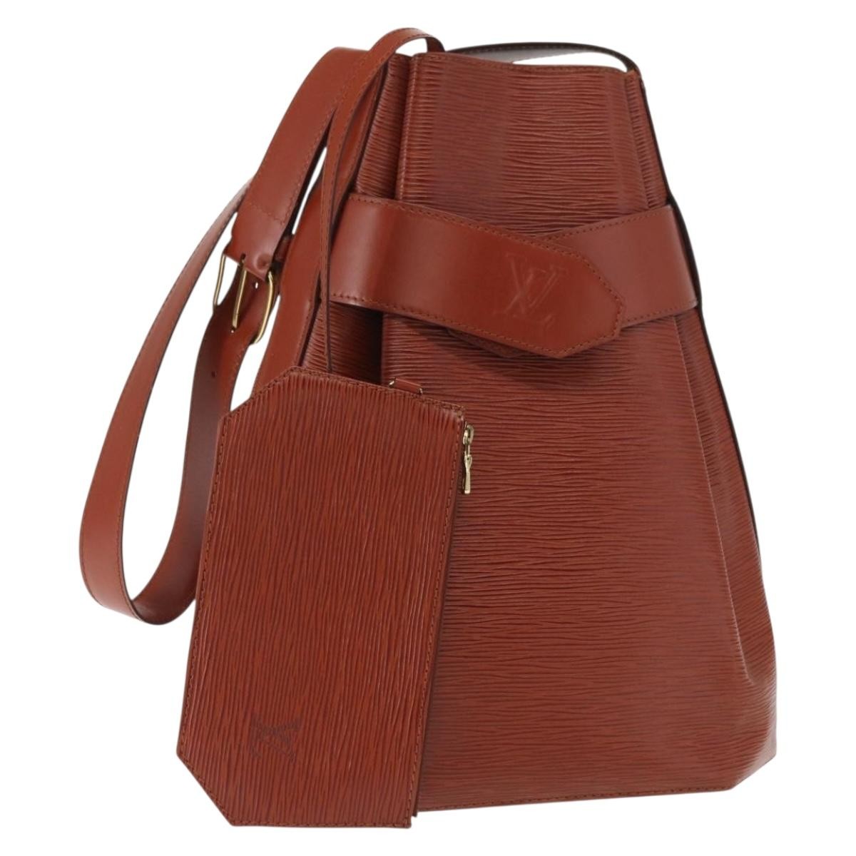 Louis Vuitton Vintage Sac D'epaule Handbag Epi Leather Brown Leather Shoulder Bag