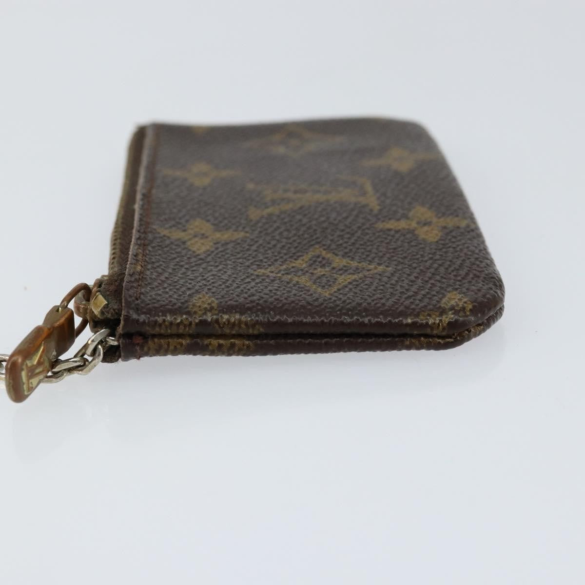 Louis Vuitton Pochette Clés Monogram Canvas Brown Canvas Wallets Accessory
