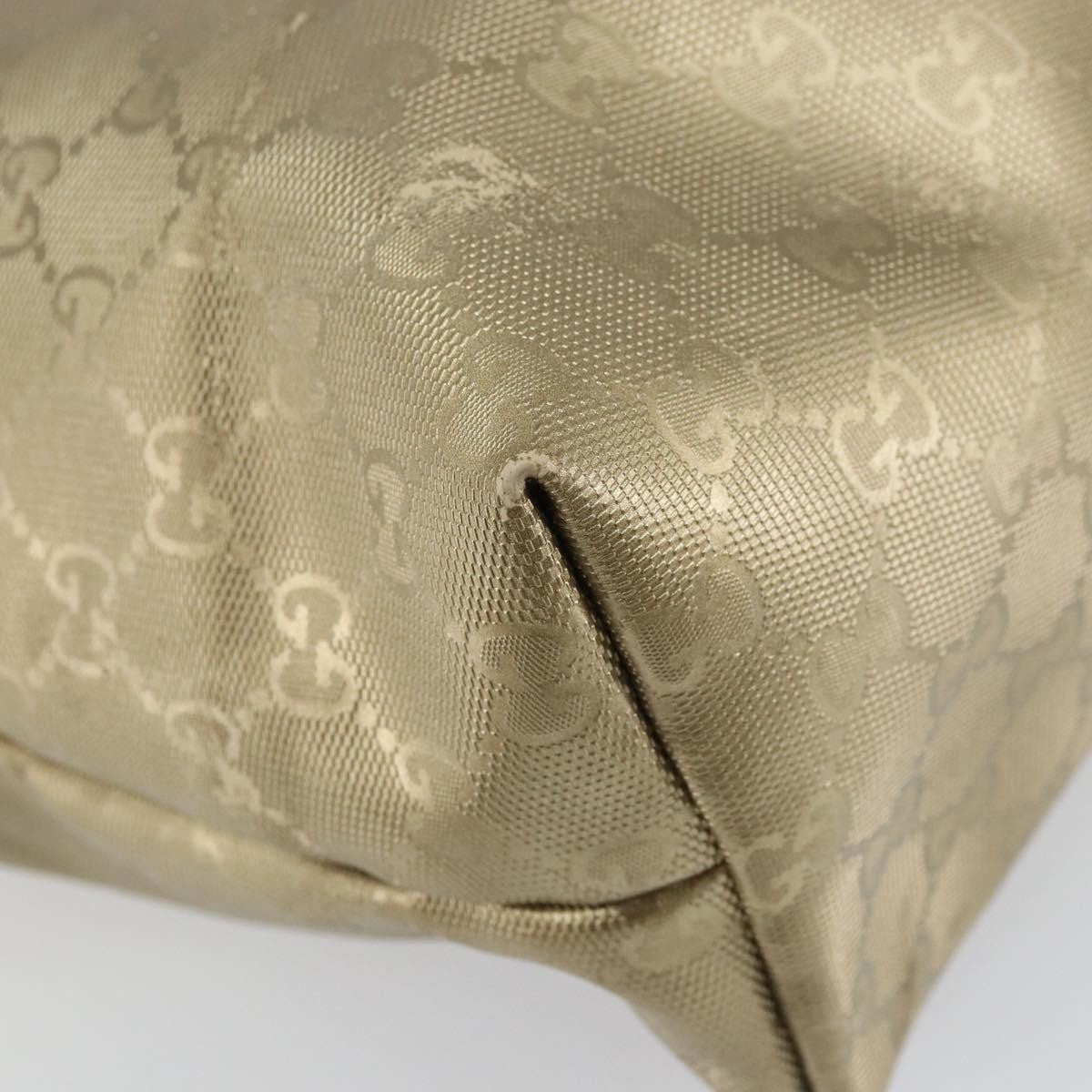 Gucci Plus Tote Gg Imprime Gold Pvc Tote Bag Bag (Pre-Owned)