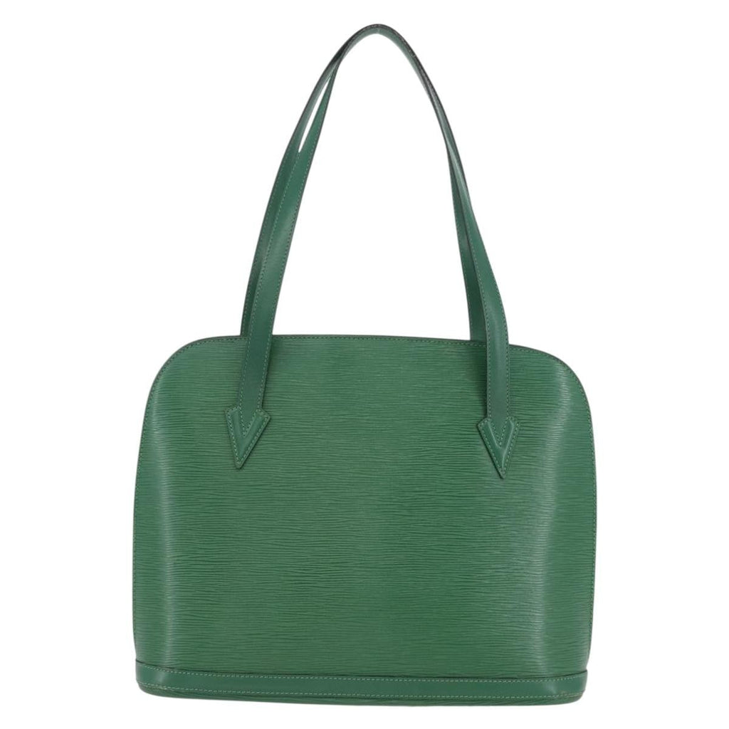 Louis Vuitton Lussac Handbag Epi Leather Green Leather Shoulder Bag