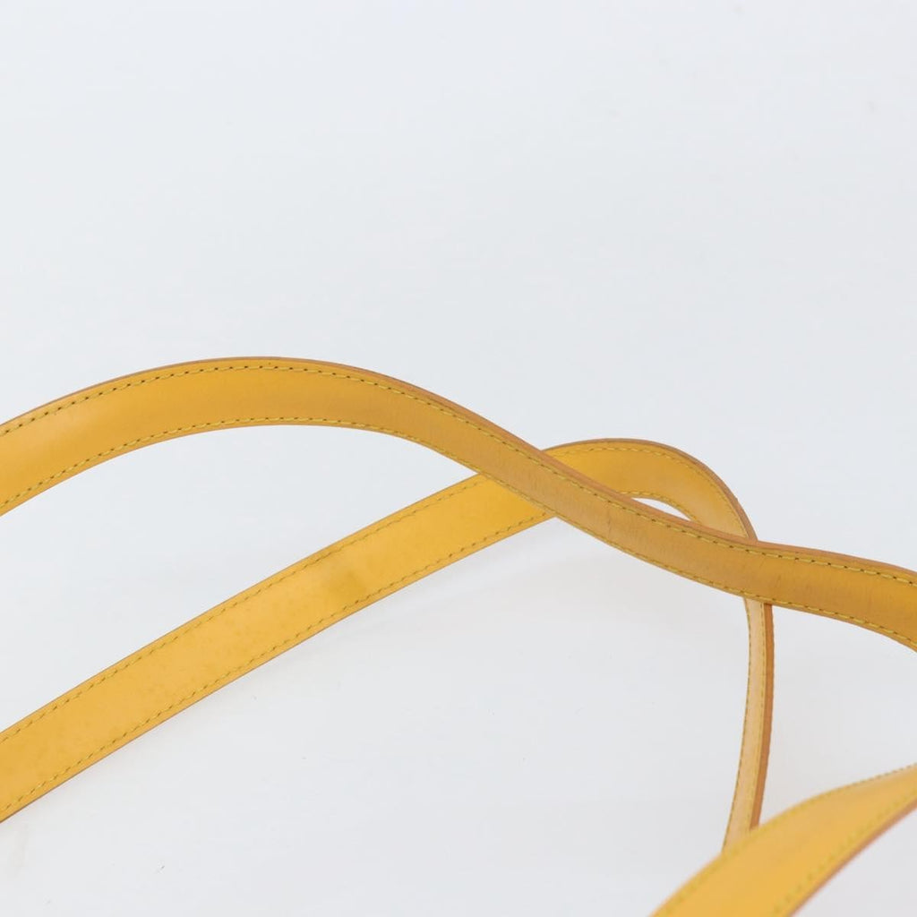 Louis Vuitton Saint Jacques Handbag Epi Leather Yellow Leather Handbag