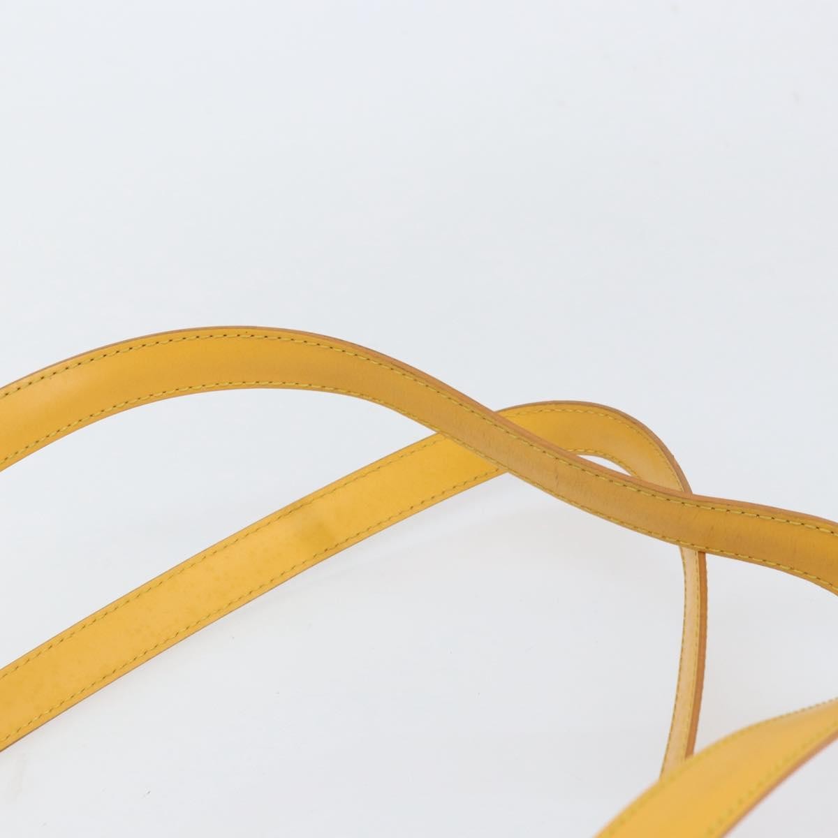 Louis Vuitton Saint Jacques Handbag Epi Leather Yellow Leather Handbag