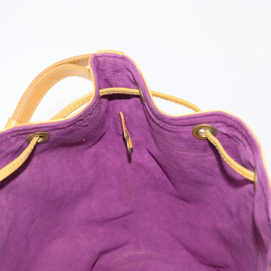 Louis Vuitton Petit Noe Handbag Epi Leather Yellow Leather Shoulder Bag