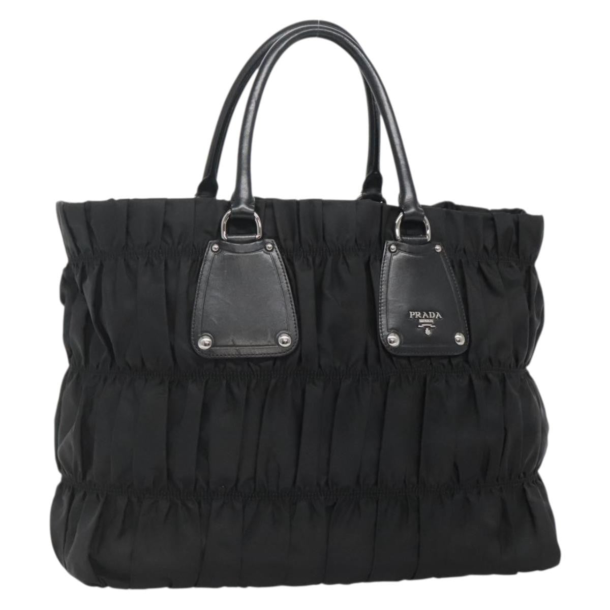 Prada Gaufre Tote Tessuto Black Nylon Bag