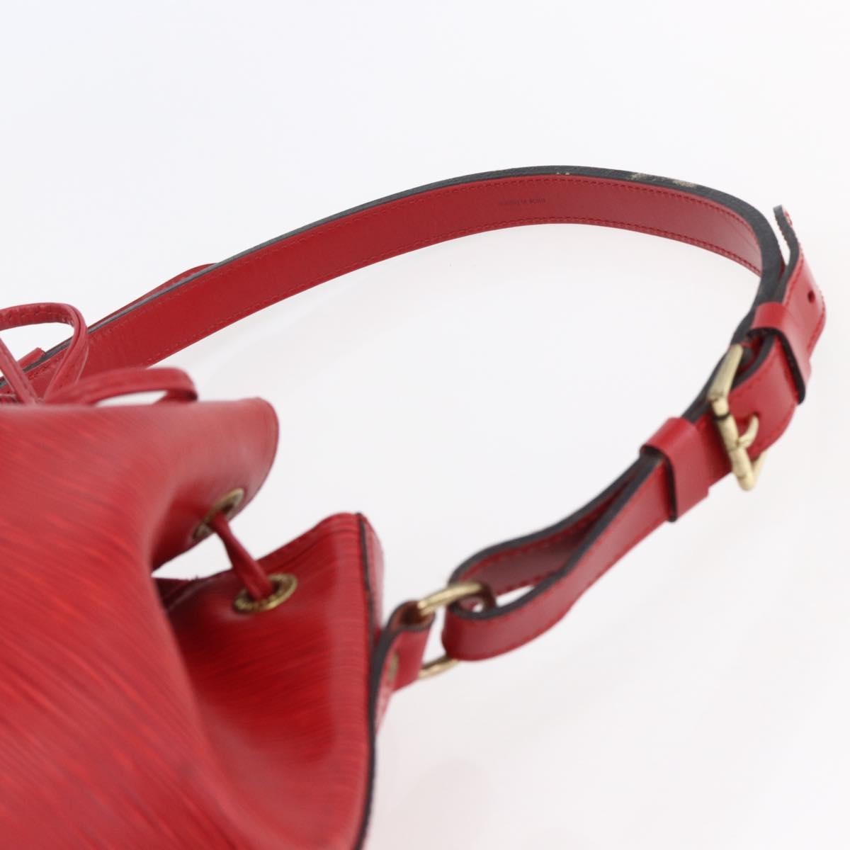 Louis Vuitton Noe Handbag Epi Leather Red Leather Bag