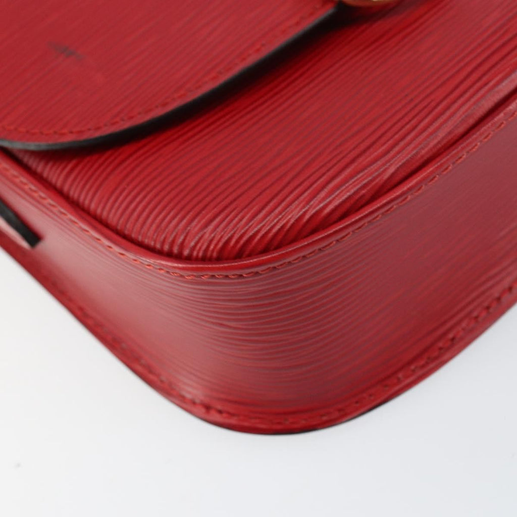 Louis Vuitton Saint Cloud Handbag Epi Leather Red Leather Shoulder Bag