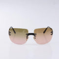 Chanel Chanel Logo Sunglasses Eye Wear Plastic Brown Plastic Sunglasse Accessory