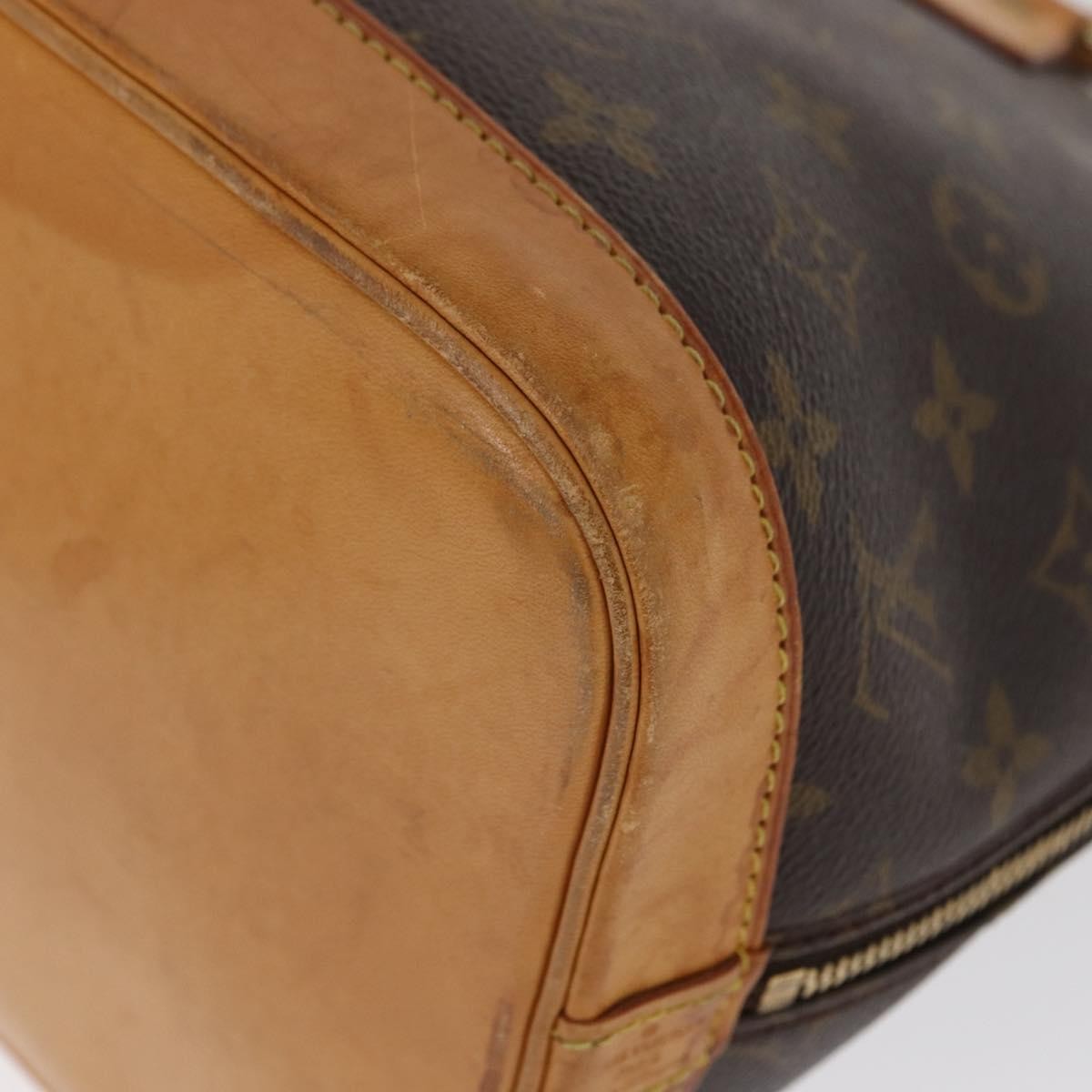 Louis Vuitton Alma Handbag Monogram Canvas Brown Canvas Handbag