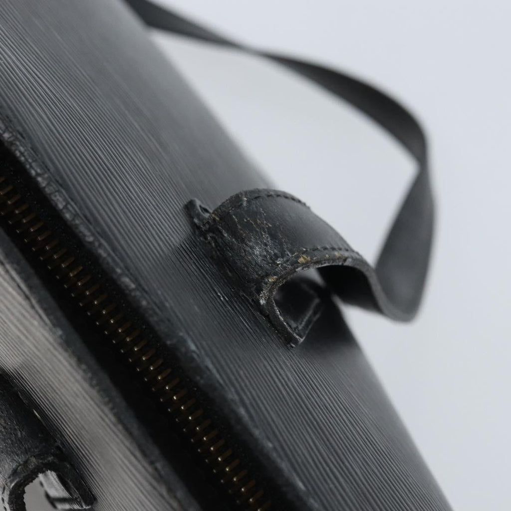 Louis Vuitton Saint Jacques Handbag Epi Leather Black Leather Shoulder Bag