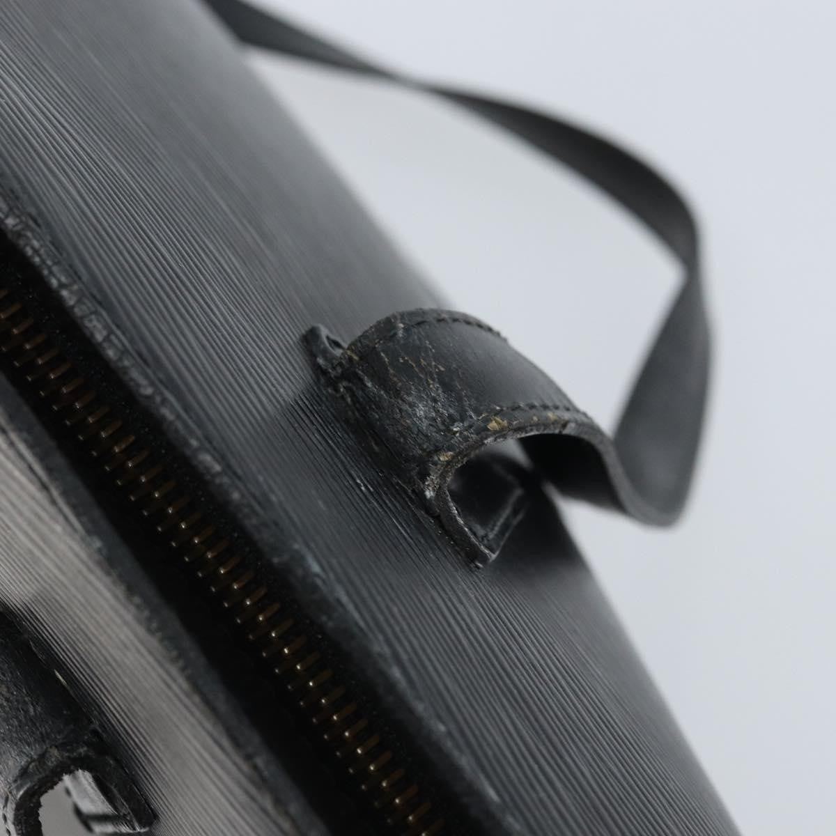 Louis Vuitton Saint Jacques Handbag Epi Leather Black Leather Shoulder Bag