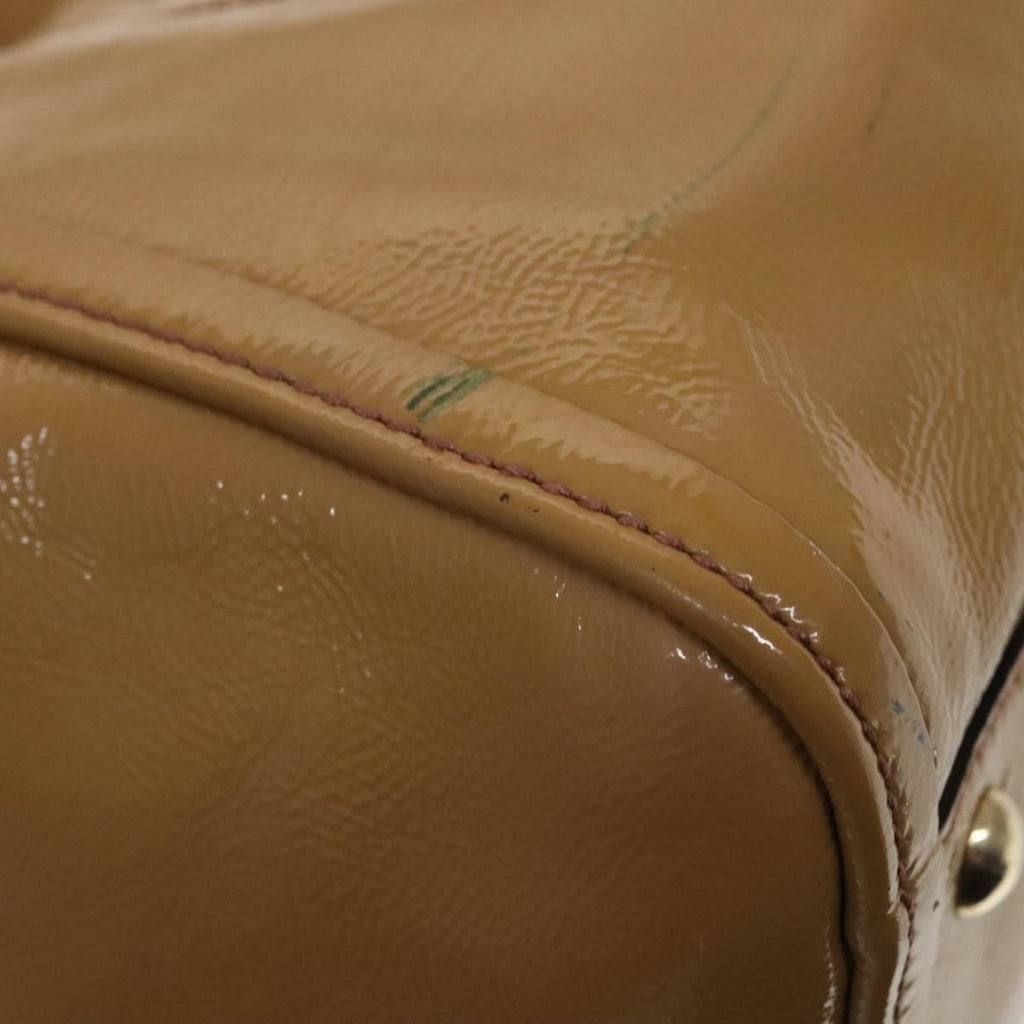 Gucci Soho Convertible Shoulder Bag Patent Beige Patent_Leather Shoulder Bag Bag (Pre-Owned)