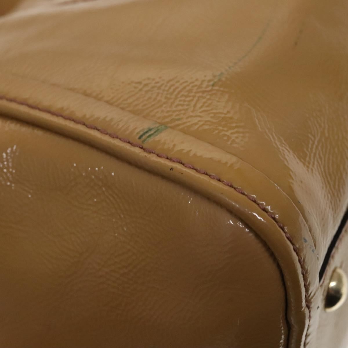Gucci Soho Convertible Shoulder Bag Patent Beige Patent_Leather Shoulder Bag Bag (Pre-Owned)