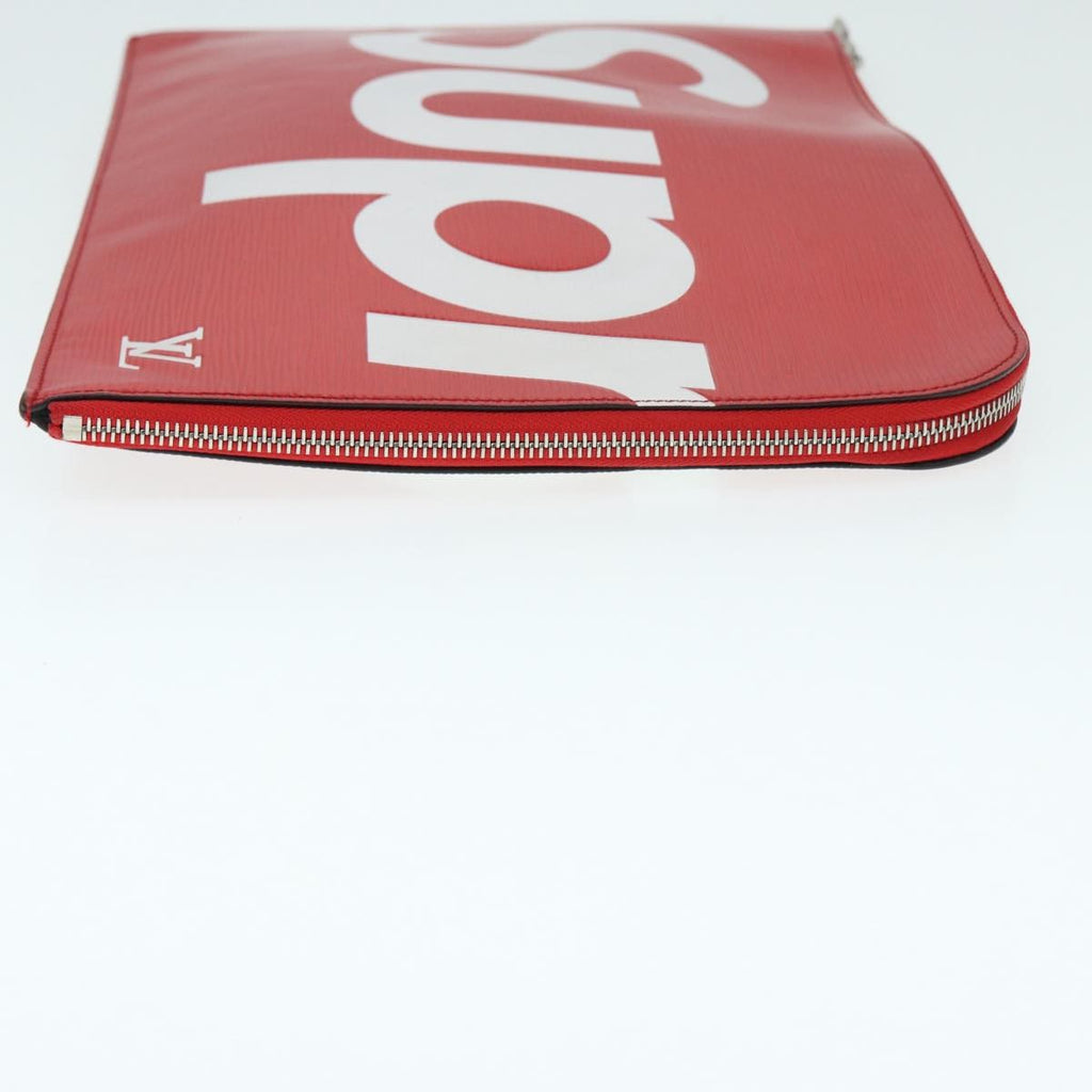 Louis Vuitton Pochette Jour Limited Edition Supreme Epi Leather Red Leather Clutche & Pouche Bag