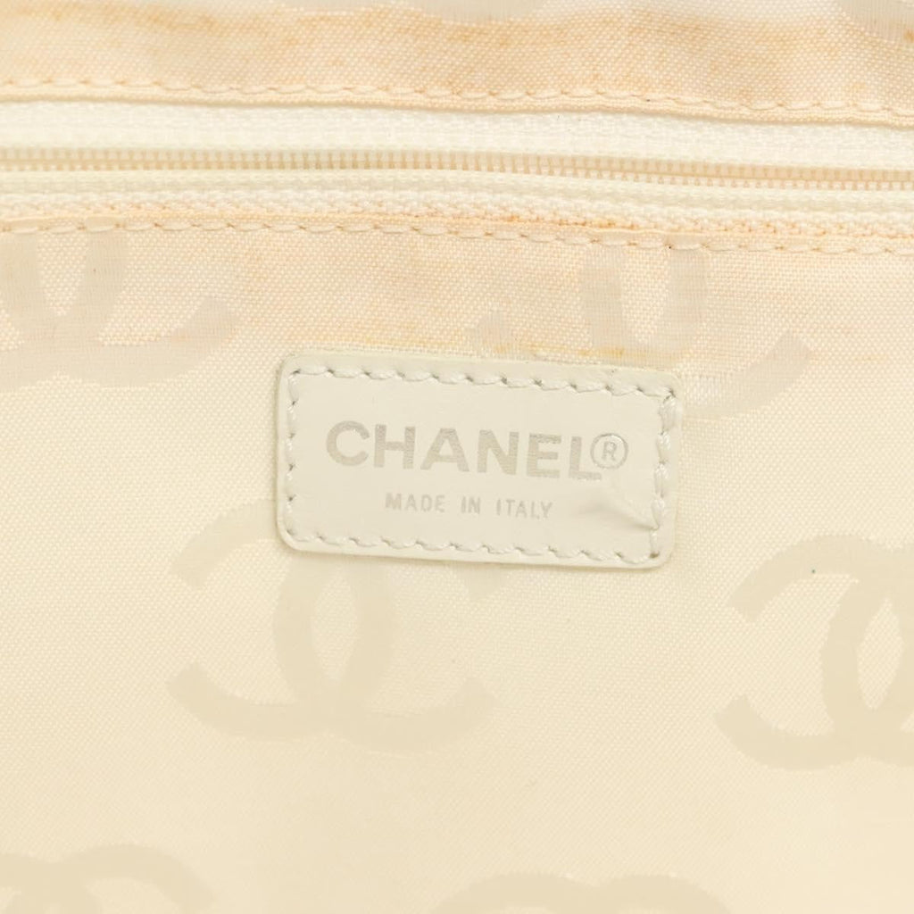 Chanel Cambon Canvas White Canvas Bag
