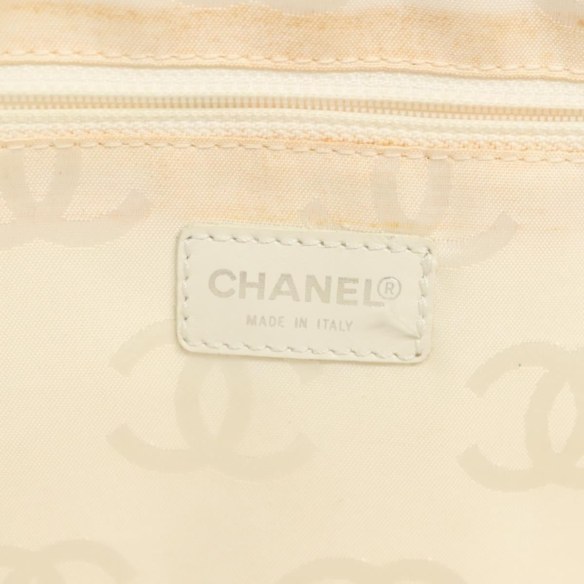 Chanel Cambon Canvas White Canvas Bag