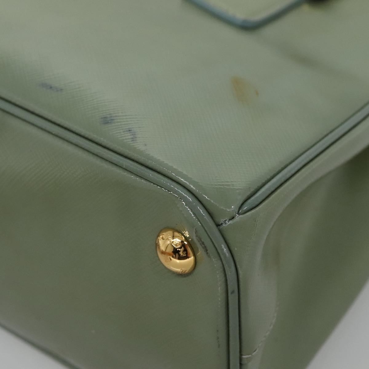 Prada Double Zip Lux Tote Saffiano Leather Gold Leather Handbag