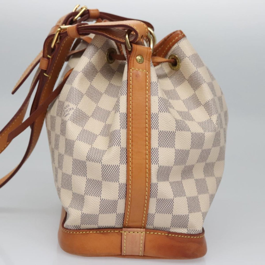 Louis Vuitton Noe Shoulder Bag Damier Azur White Canvas Shoulder Bag