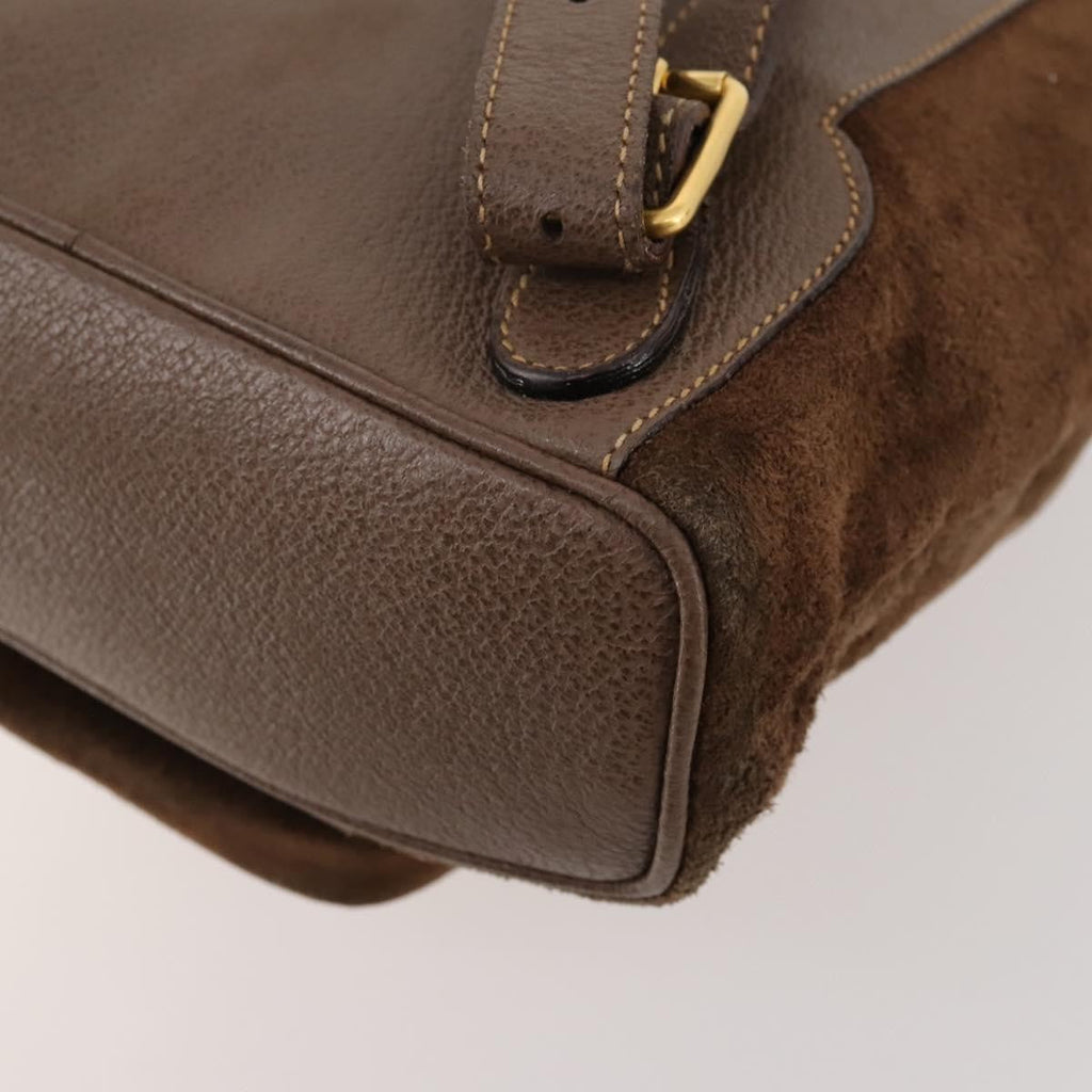 Gucci Gucci Bamboo Backpack Daim Brown Suede Backpack Bag (Pre-Owned)