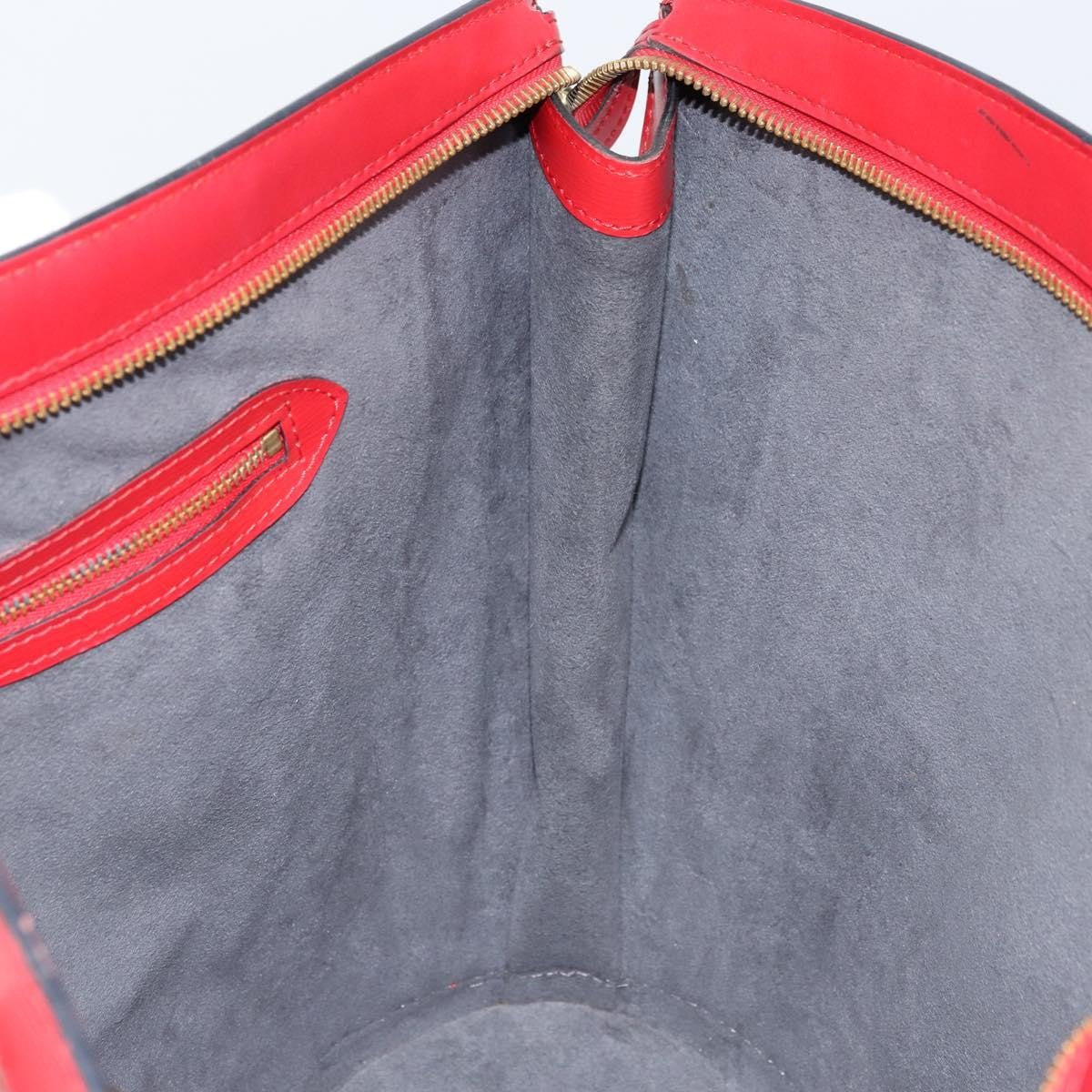 Louis Vuitton Saint Jacques Handbag Epi Leather Red Leather Shoulder Bag