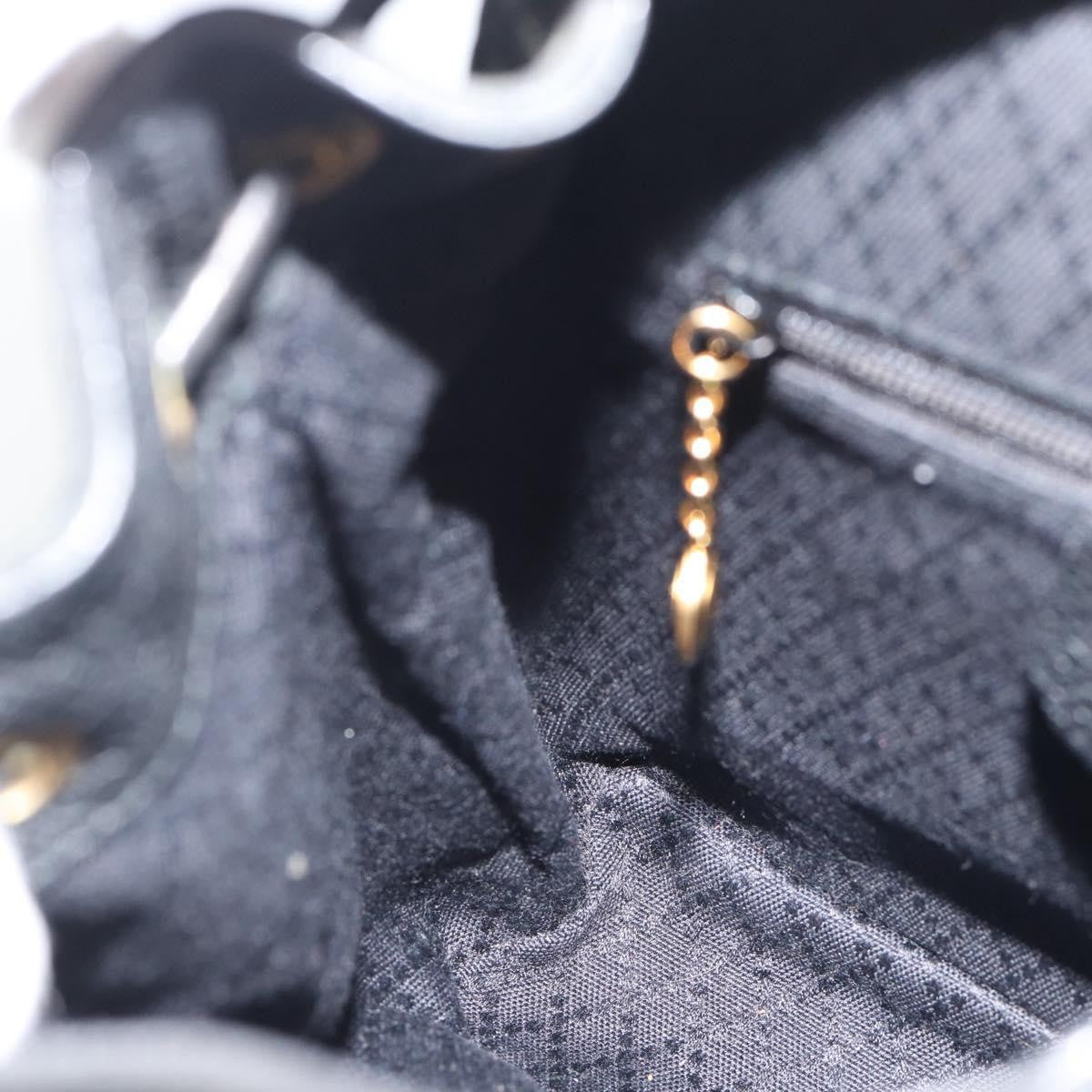 Gucci Vintage Bamboo Backpack Suede Black Suede Backpack Bag (Pre-Owned)