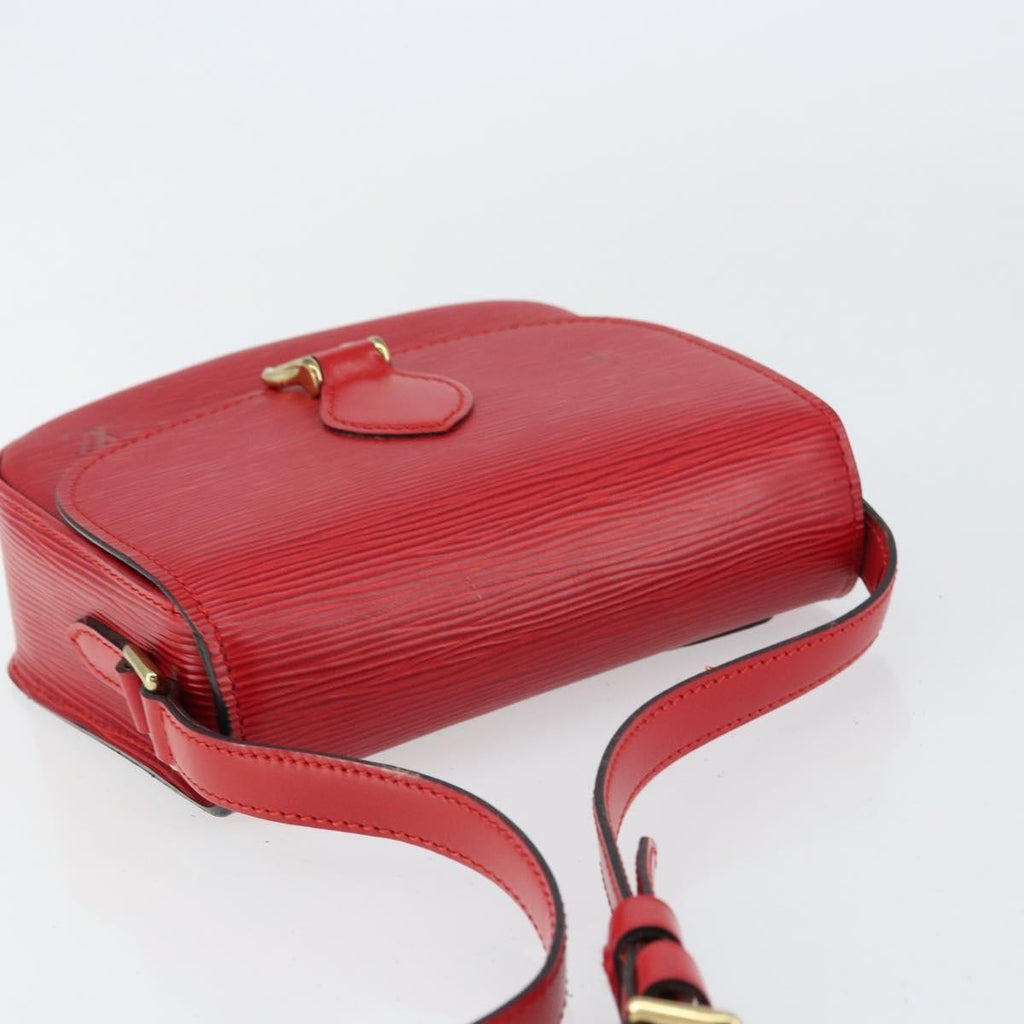 Louis Vuitton Saint Cloud Handbag Epi Leather Red Leather Shoulder Bag