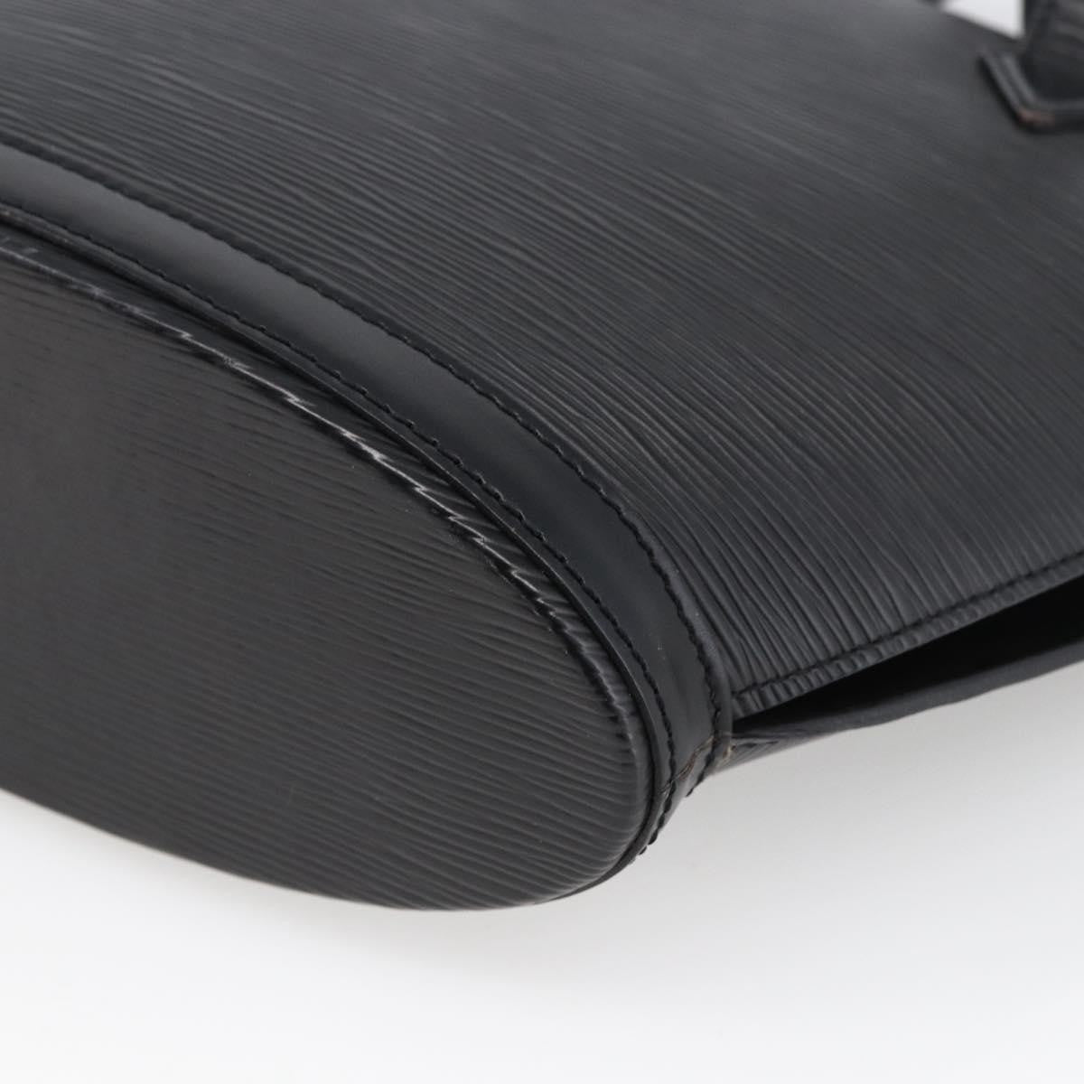 Louis Vuitton Saint Jacques Nm Handbag Epi Leather Black Leather Handbag