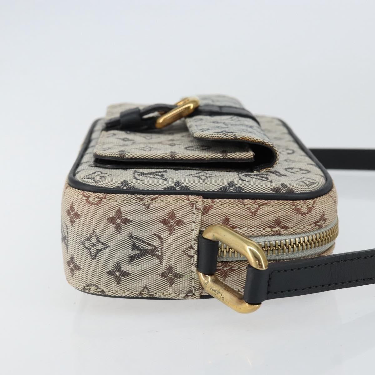 Louis Vuitton Juliette Crossbody Bag Mini Lin Blue Canvas Shoulder Bag