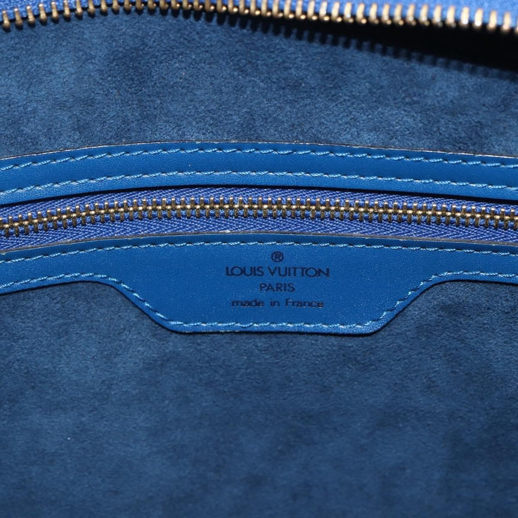 Louis Vuitton Saint Jacques Handbag Epi Leather Blue Leather Shoulder Bag
