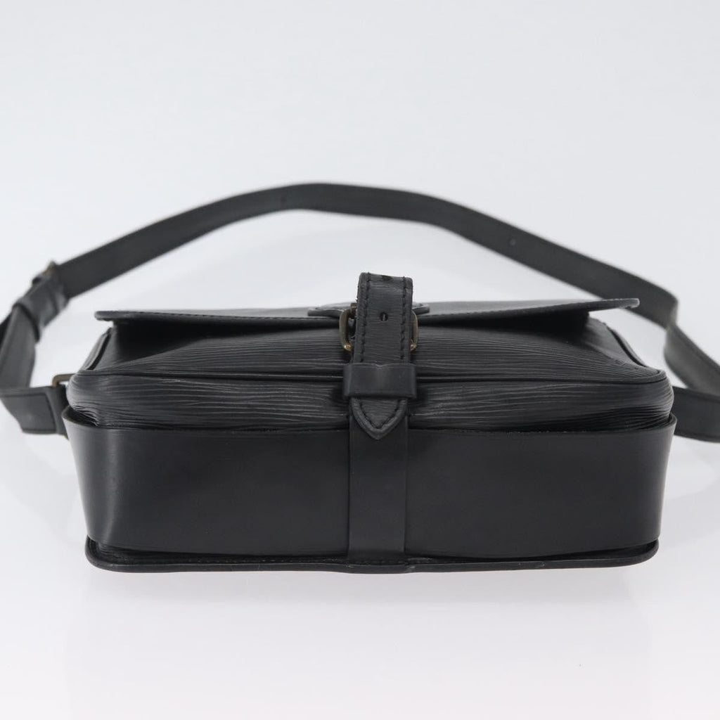 Louis Vuitton Cartouchiere Handbag Epi Leather Black Leather Shoulder Bag
