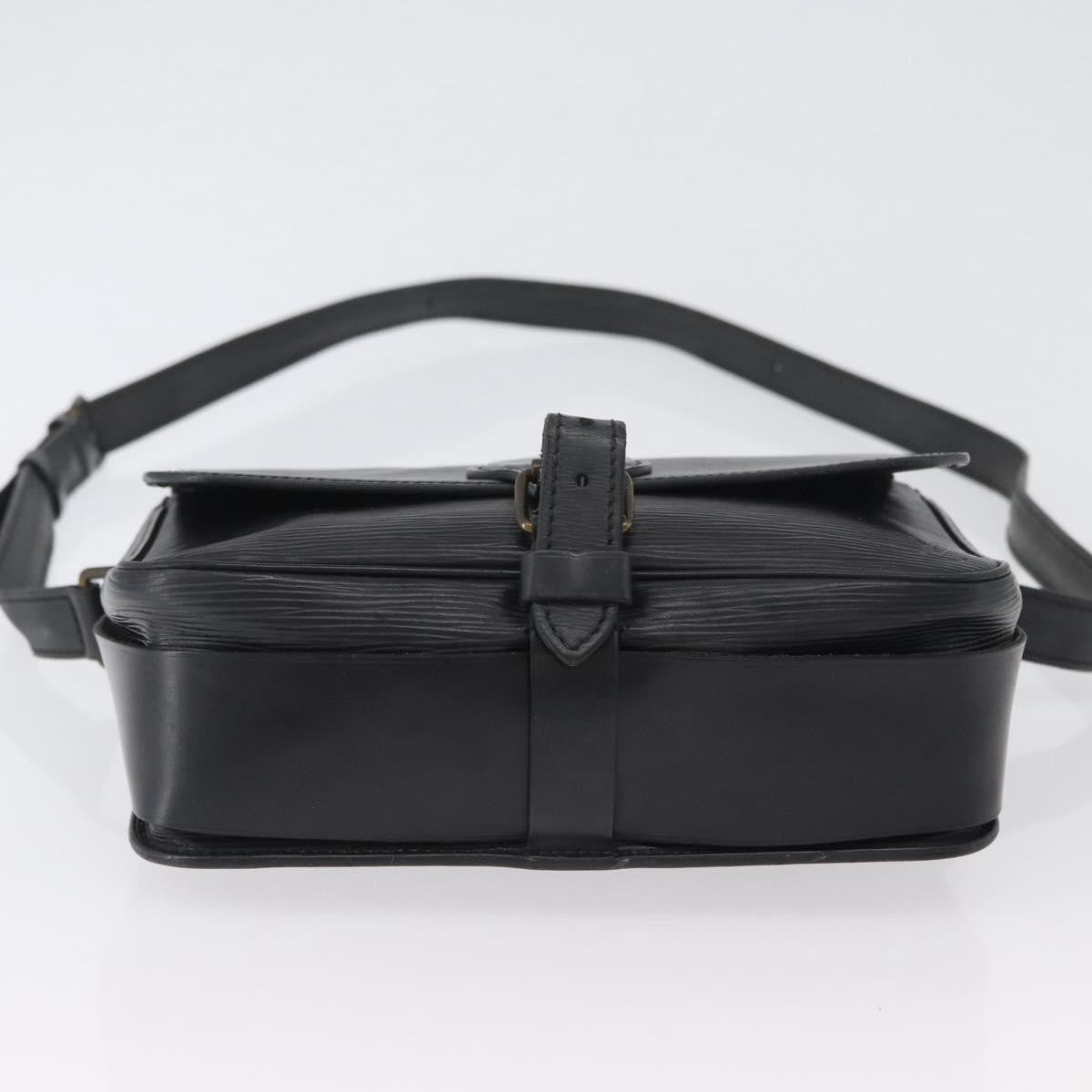 Louis Vuitton Cartouchiere Handbag Epi Leather Black Leather Shoulder Bag
