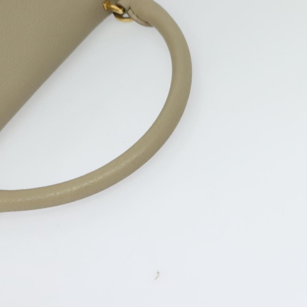 Celine Tricolor Trapeze Bag Leather Beige Leather Handbag