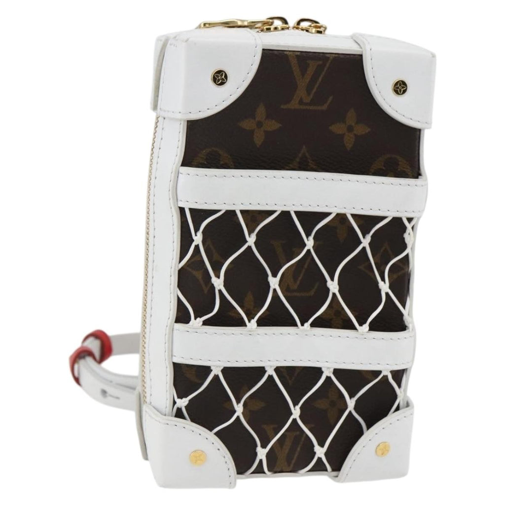 Louis Vuitton X Nba Soft Trunk Phone Box Monogram Canvas White Canvas Clutche & Pouche Bag