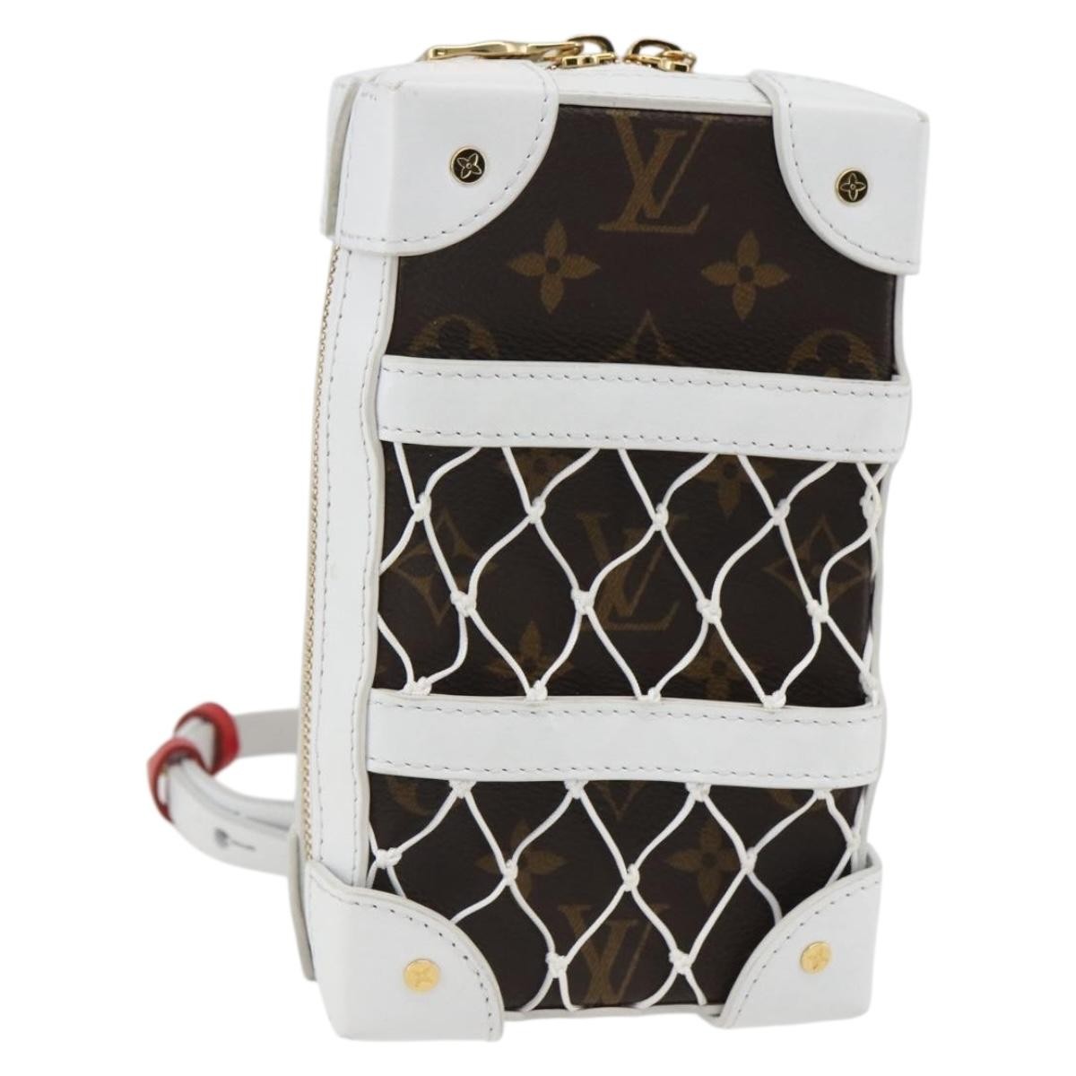Louis Vuitton X Nba Soft Trunk Phone Box Monogram Canvas White Canvas Clutche & Pouche Bag
