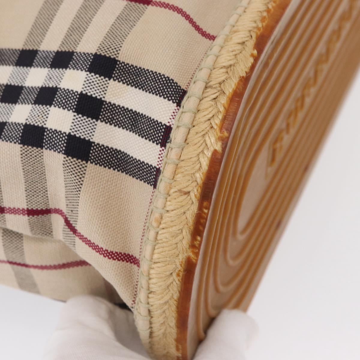 Burberry Nova Check Tote Canvas Check Pattern Beige Canvas Tote Bag
