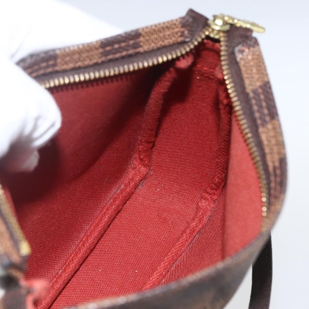 Louis Vuitton Trousse Make Up Bag Damier Brown Canvas Clutche & Pouche Bag