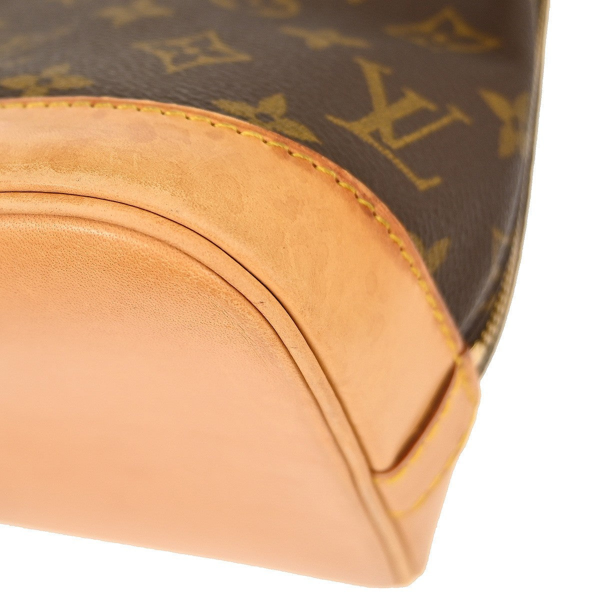 Louis Vuitton Alma Handbag Monogram Canvas Brown Canvas Handbag