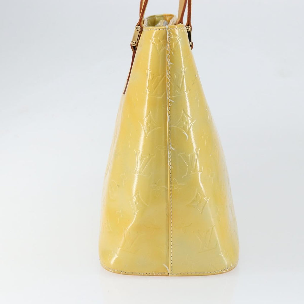 Louis Vuitton Houston Handbag Monogram Vernis Yellow Patent_Leather Tote Bag