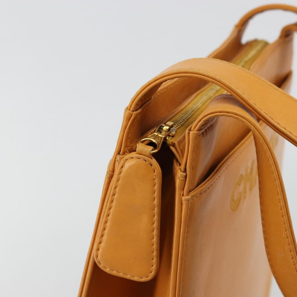 Chanel Vintage Logo Tote Leather Camel Leather Tote Bag Bag