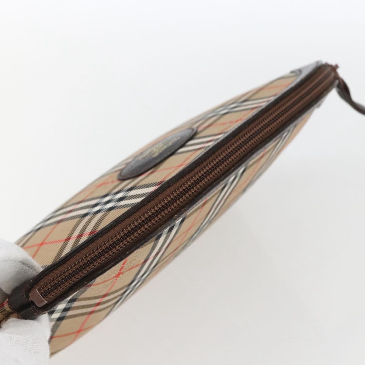 Burberry Nova Check Pochette Canvas Beige Canvas Clutche & Pouche Bag