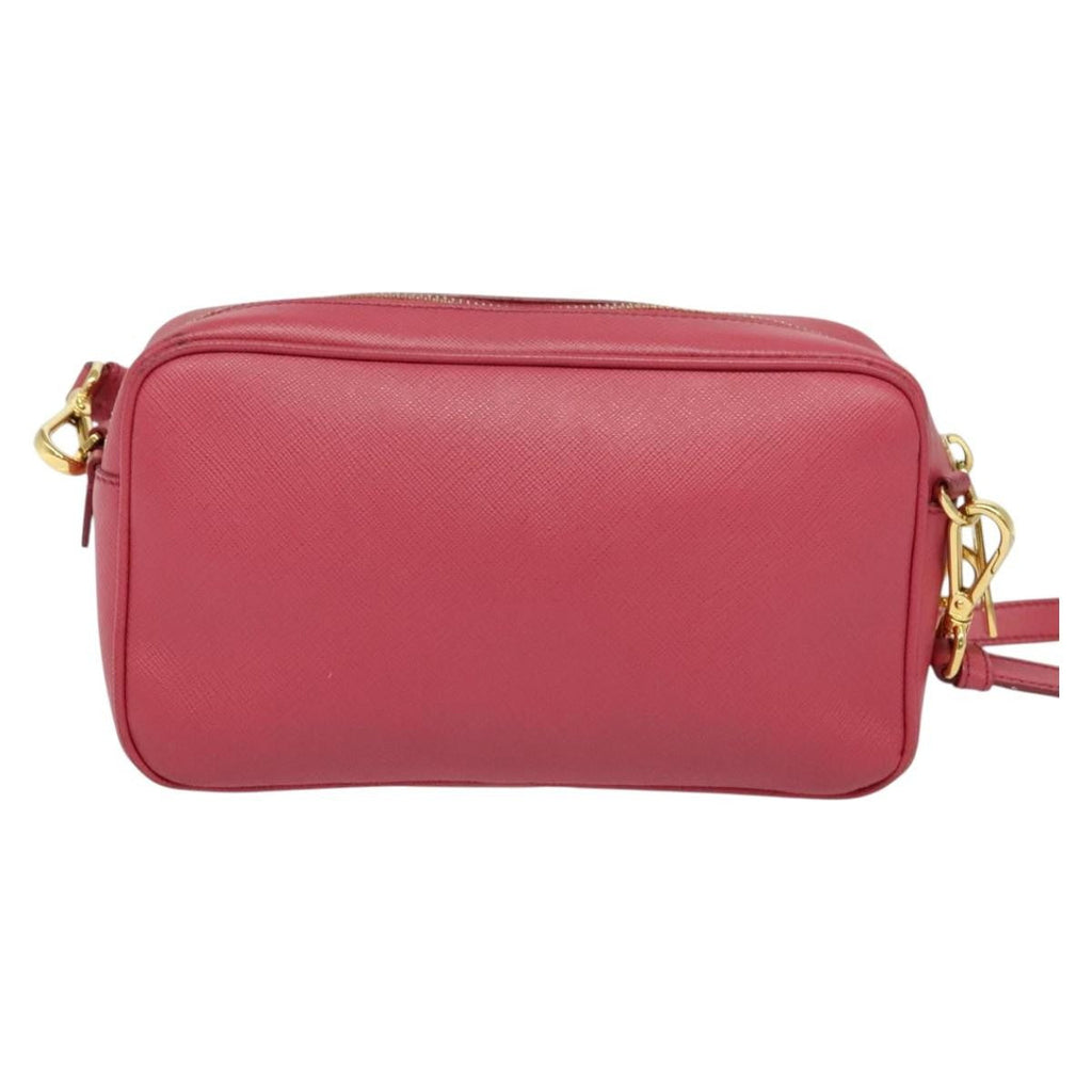 Prada Front Pocket Crossbody Bag Saffiano Leather Pink Leather Shoulder Bag Bag