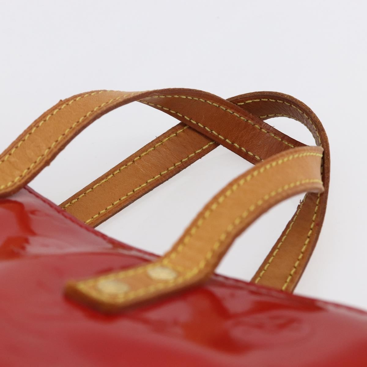 Louis Vuitton Reade Handbag Monogram Vernis Red Patent_Leather Handbag