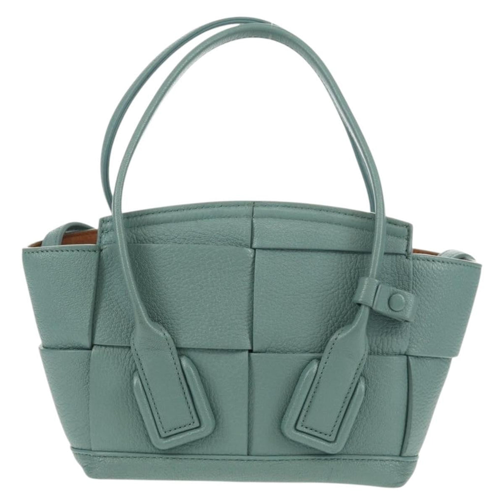 Bottega Veneta Arco Bag Maxi Intrecciato Leather Green Leather Handbag